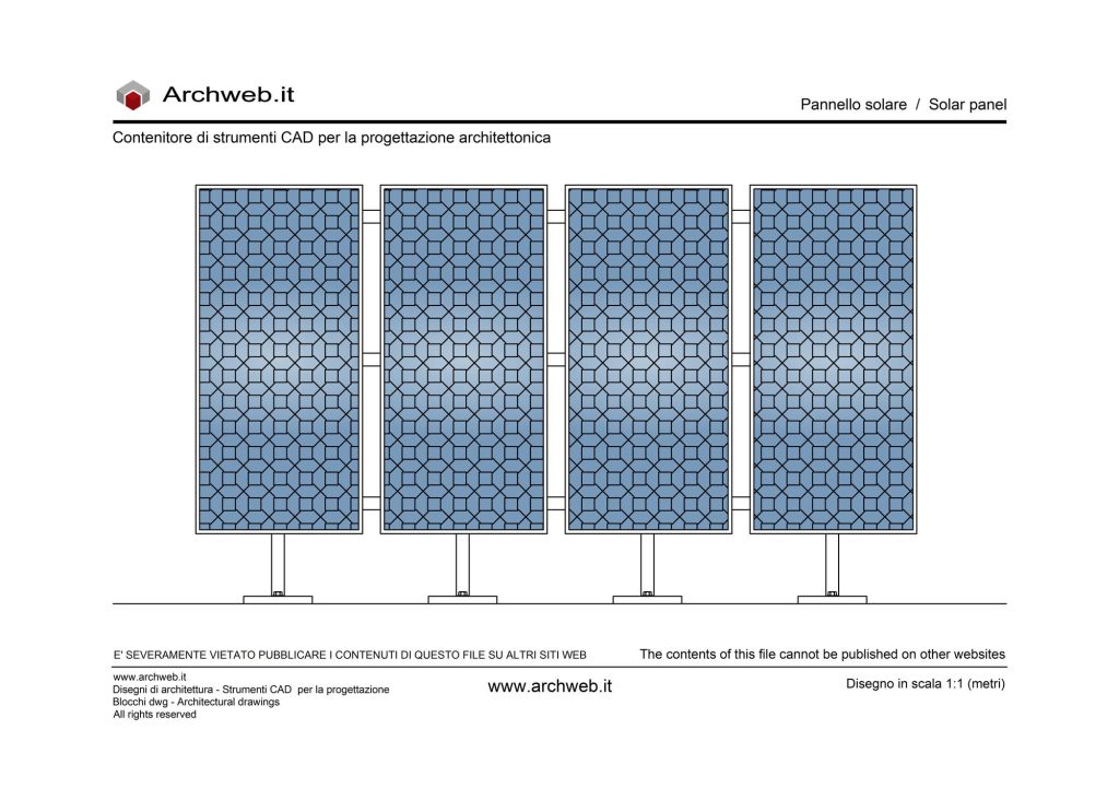 Pannello solare anteprima dwg Archweb