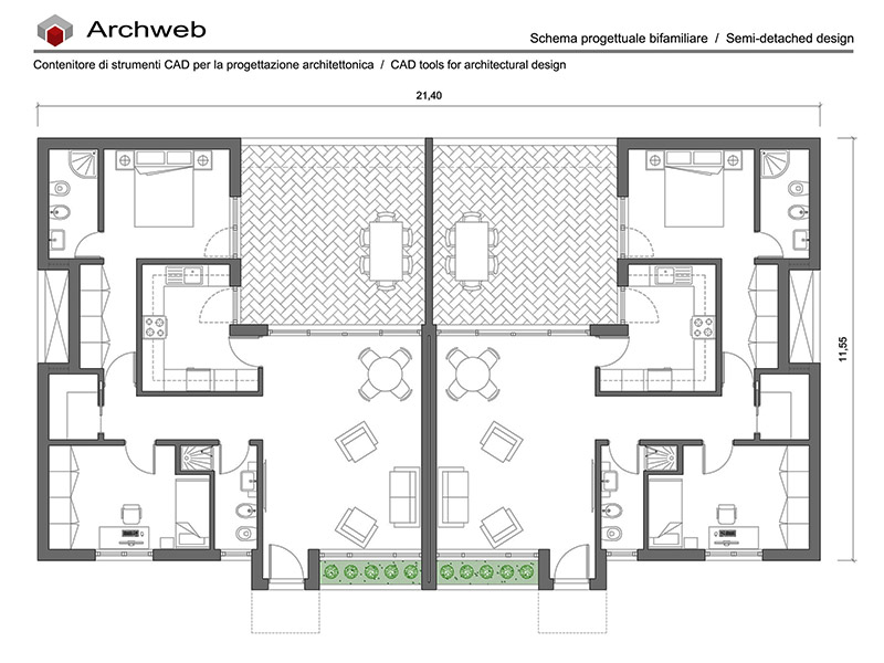Semi-detached house 18 plan