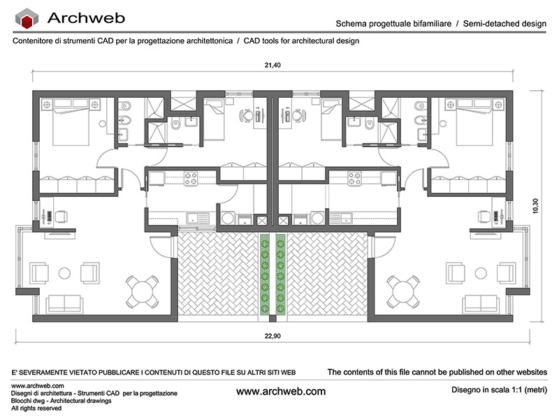 House for two families 19 dwg
