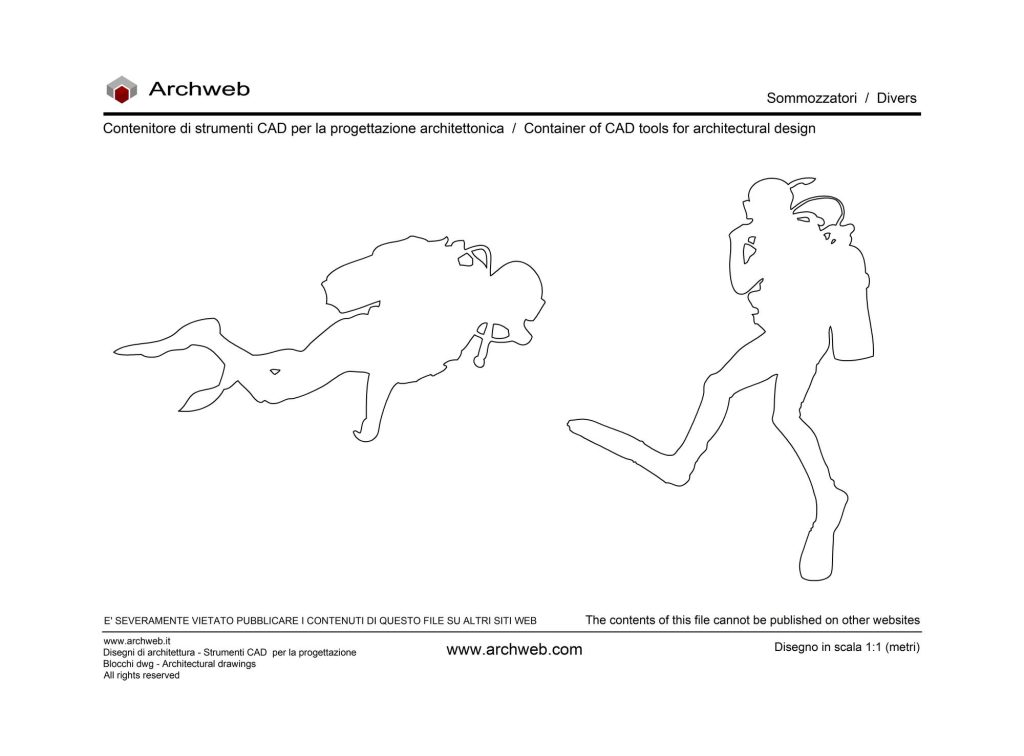 Scuba divers 01 dwg Archweb