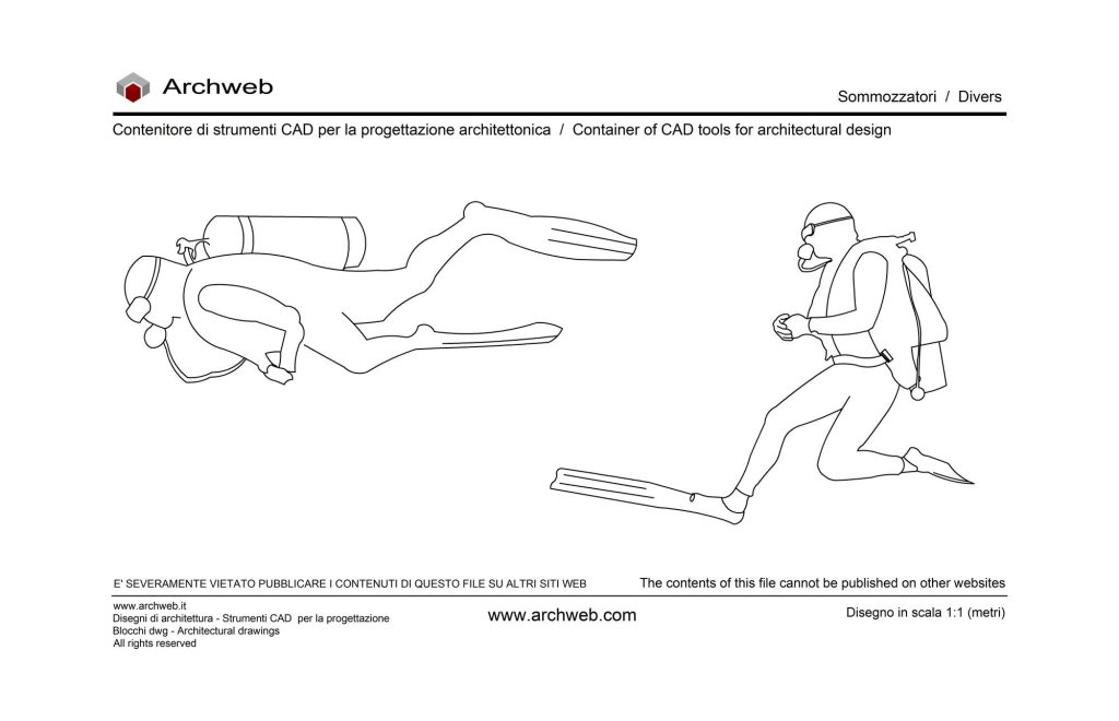 Scuba divers 03 dwg Archweb