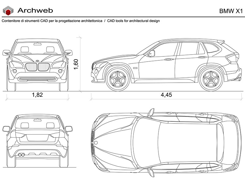 Bmw X1 dwg preview Archweb