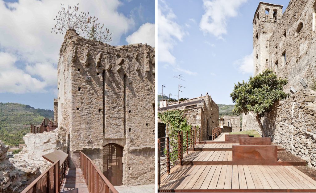 Recovery project of the ancient Dolceacqua Castle (Imperia) - LDA+SR - 2015