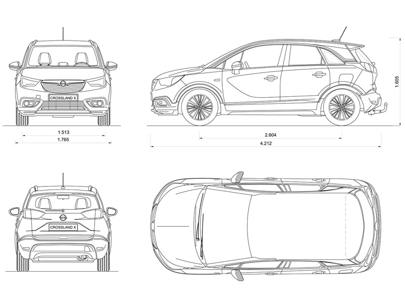 Auto-Dress Strisce Laterali Adesive Per Opel Grandland - 2 Pezzi Bianco Lucido - Pellicola Orafol 3M, Made In Germany, 7 Anni Durata