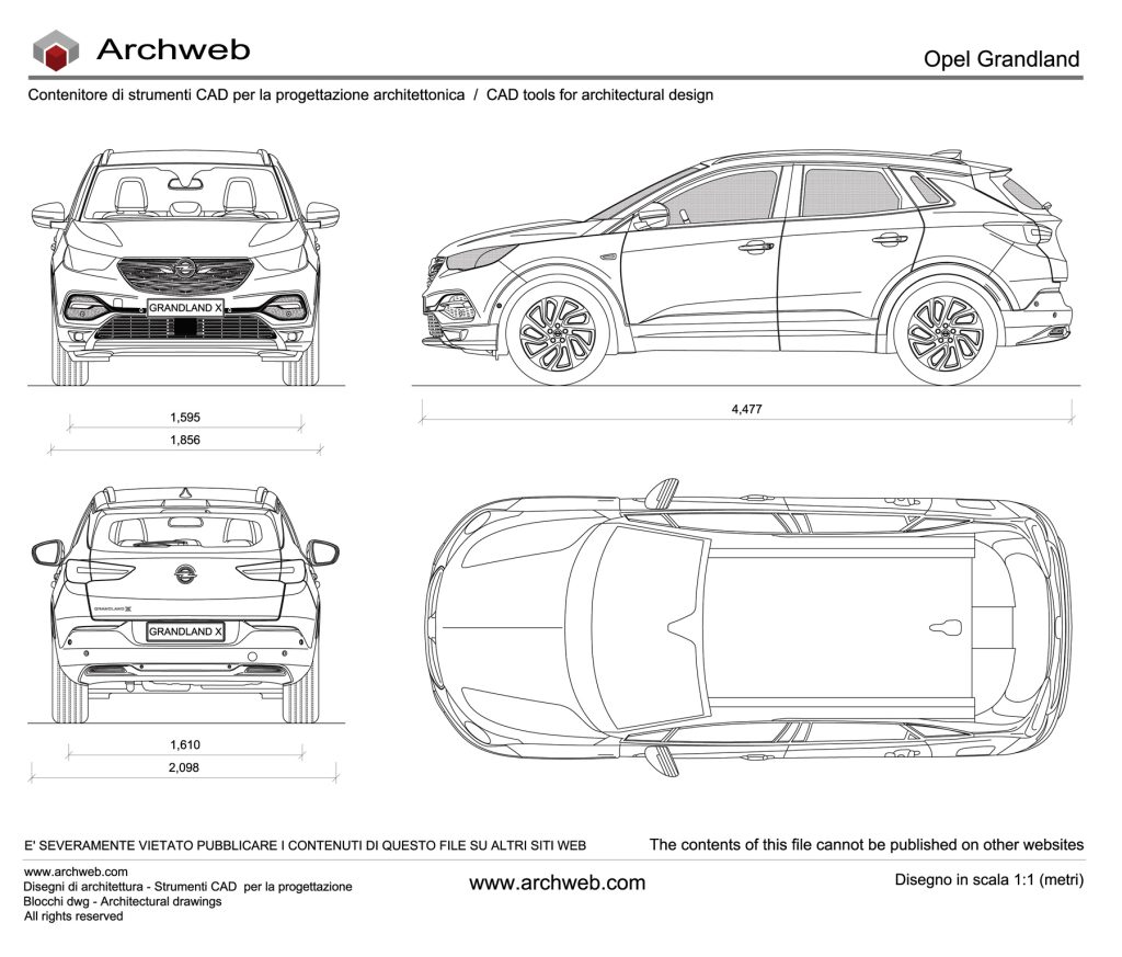 Opel Grandland X dwg Archweb