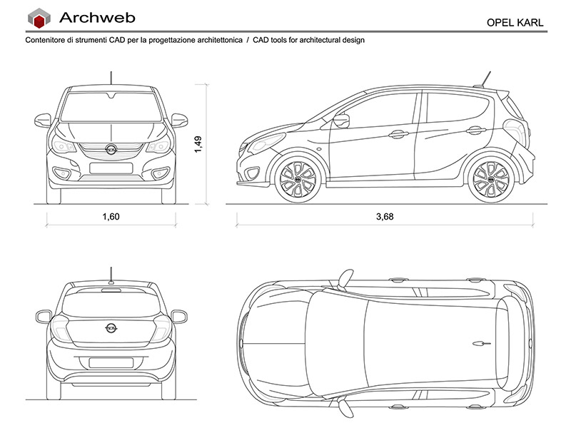 Opel Karl dwg preview Archweb