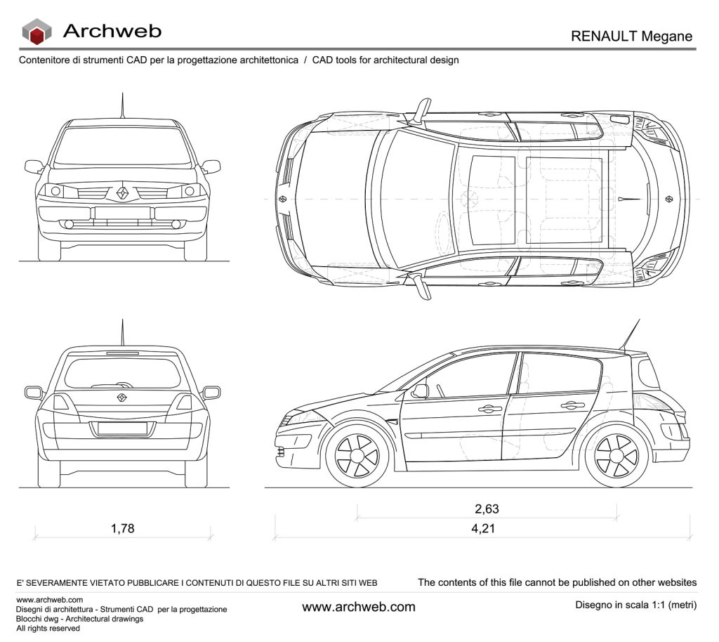 Renault Megane 2008 dwg Archweb