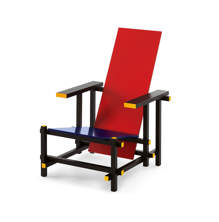 Rietveld - Sedia rosso e blu