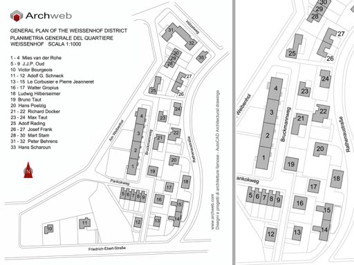 Quartiere Weissenhof, Stoccarda 1927