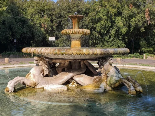 Fontana dei Cavalli Marini a Villa Borghese a Roma