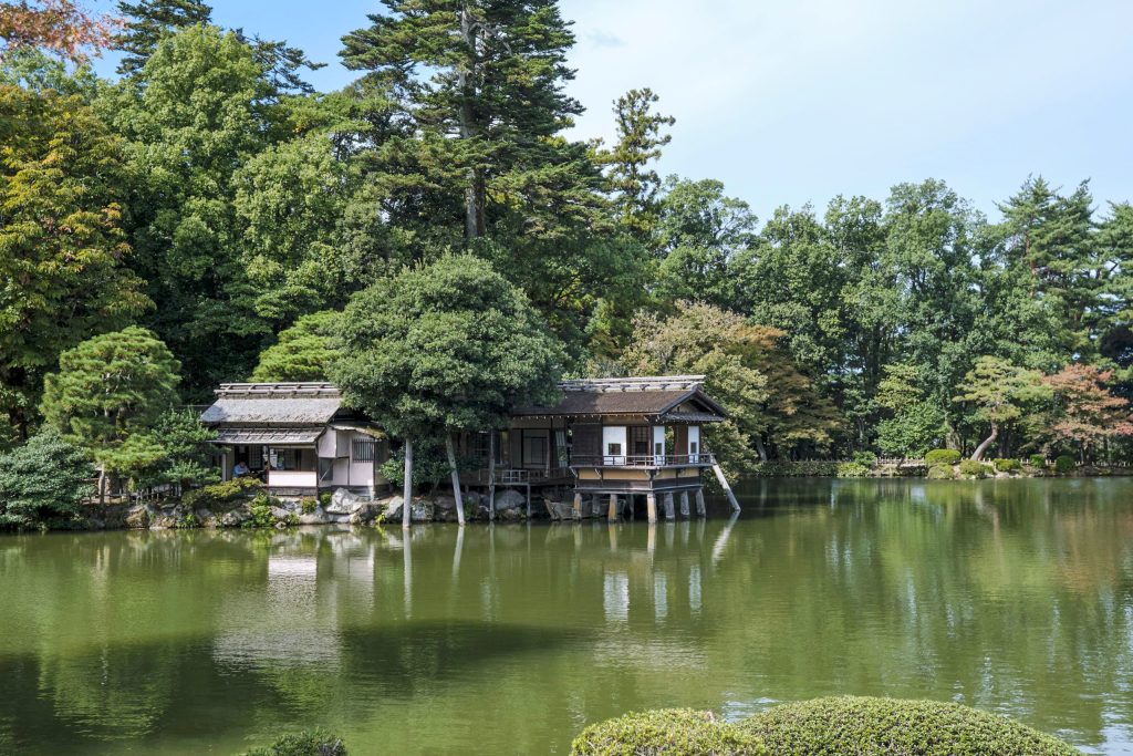 Giardino Kenroku-en a Kanazawa: Casa da tè uchihashi-tei