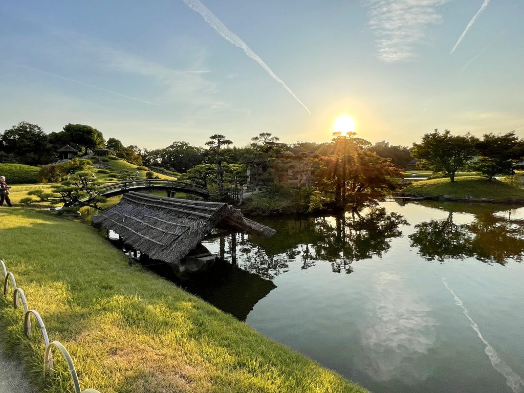 Giardino a Okayama: Koraku-en lago centrale 