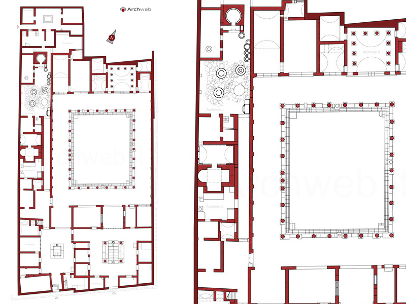 House of the Labyrinth in Pompeii dwg