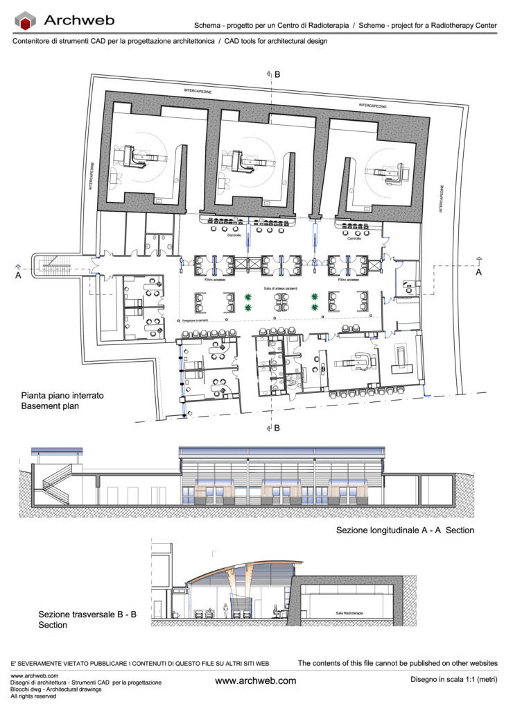 Centro Radioterapia dwg Archweb