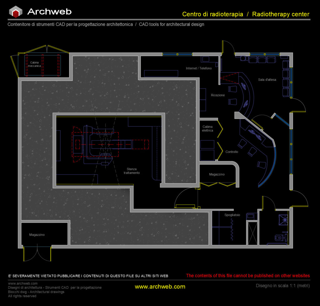 Centro di Radioterapia 02 cad Archweb