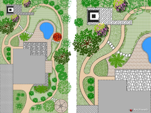 Giardino contemporaneo 02 anteprima dwg Archweb