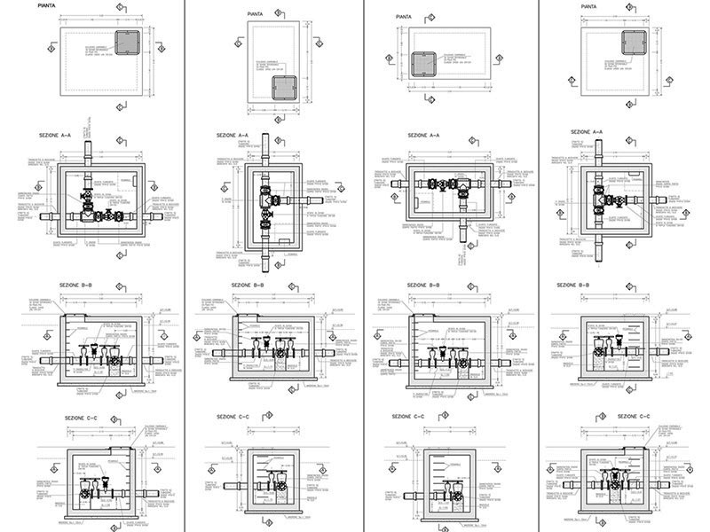 Rete idrica potabile completo anteprima dwg Archweb
