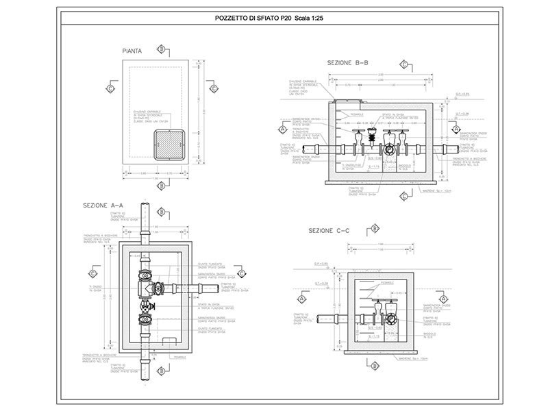 Rete idrica pozzetto 02 anteprima dwg Archweb