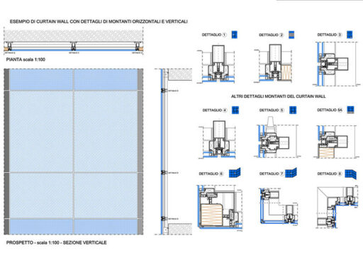 Facciata vetro strutturale 02 anteprima dwg Archweb