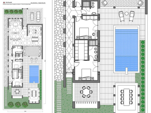 Schema progetto villa 09 anteprima dwg Archweb