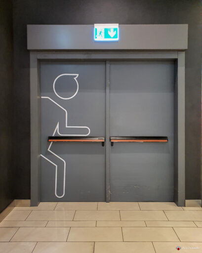 UCI Cinemas Porta di Roma, uscita di sicurezza