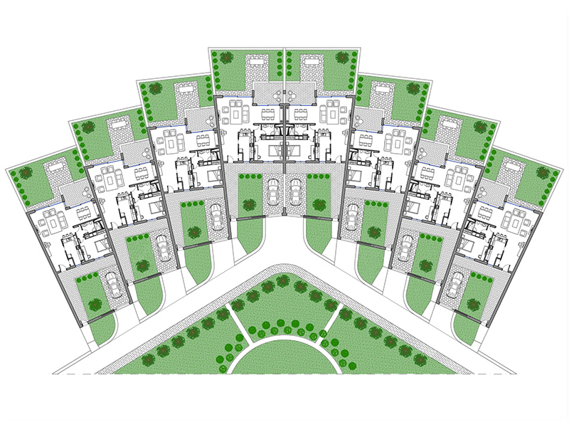 Aggregazione residenziale 05 anteprima dwg Archweb