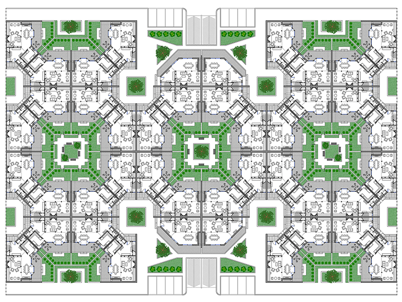 Aggregazione residenziale 06 anteprima dwg Archweb