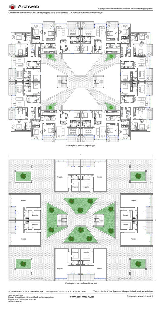 Block houses 01 dwg Archweb
