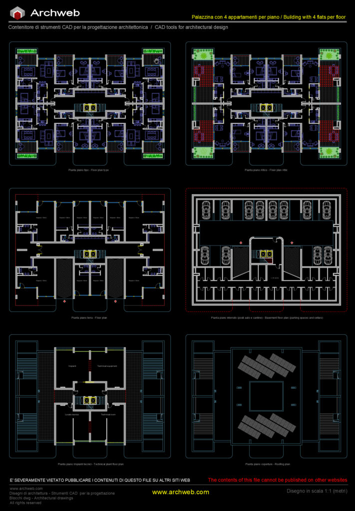 Palazzina residenziale 10 cad Archweb