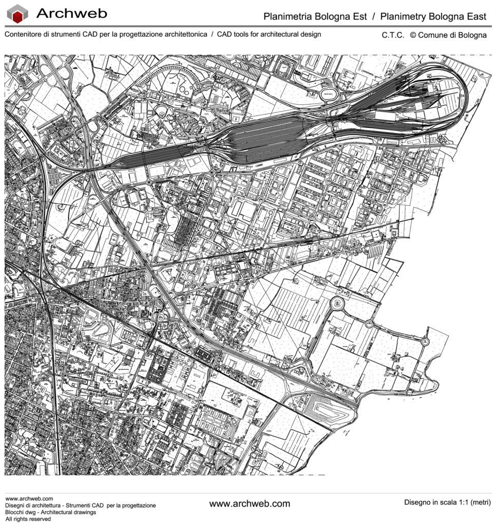 Planimetria Bologna Est dwg Archweb