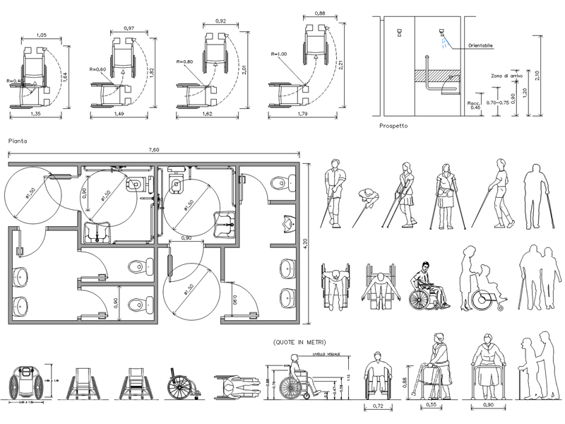 Disegni disabilità 01 anteprima dwg Archweb