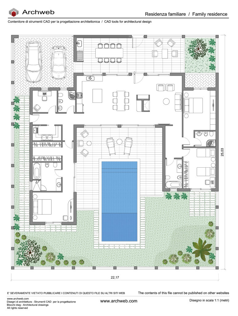 Schema progetto villa 12 dwg Archweb