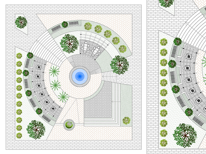 Piazza pubblica 01 anteprima dwg Archweb