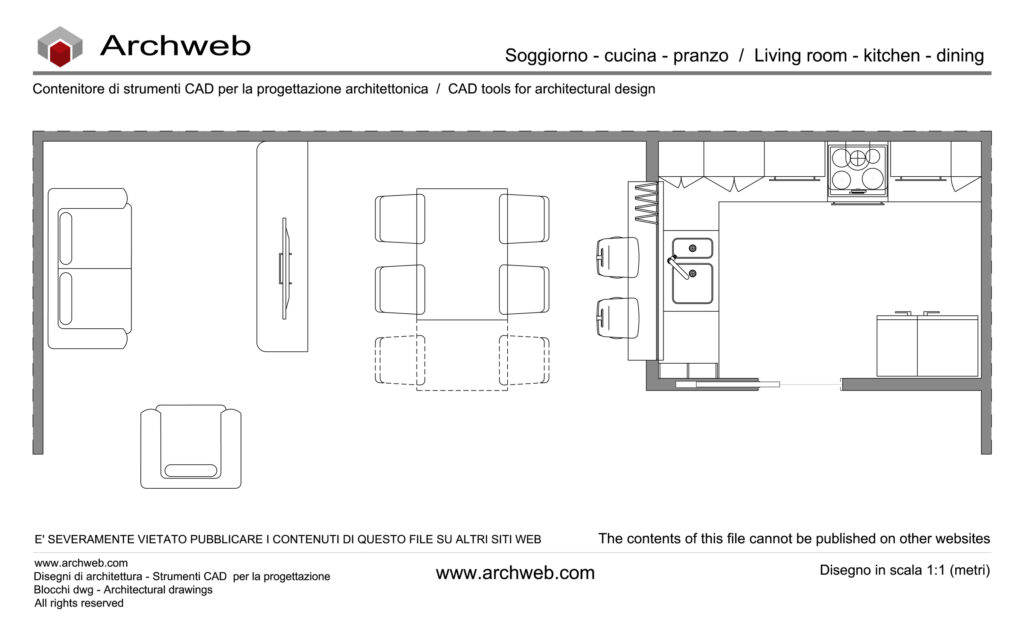 Zona giorno dwg 01 pianta Archweb