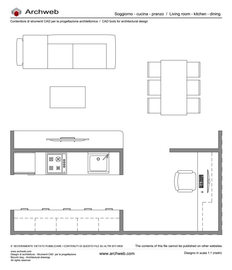 Zona giorno dwg 02 pianta Archweb