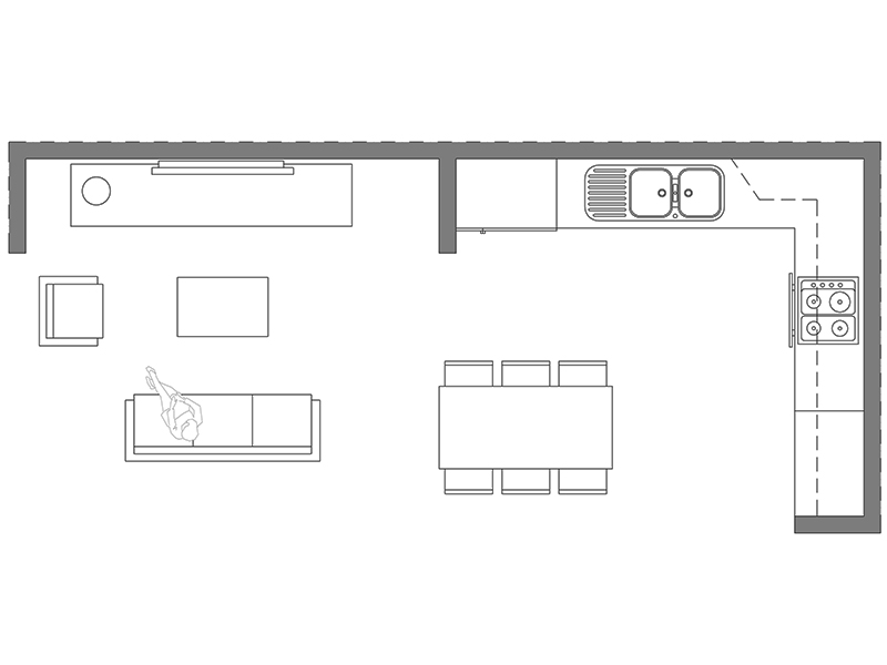 Zona giorno dwg 04 anteprima dwg Archweb