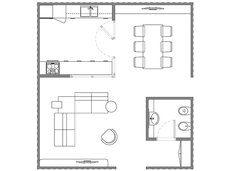 Zona giorno dwg 06 anteprima Archweb