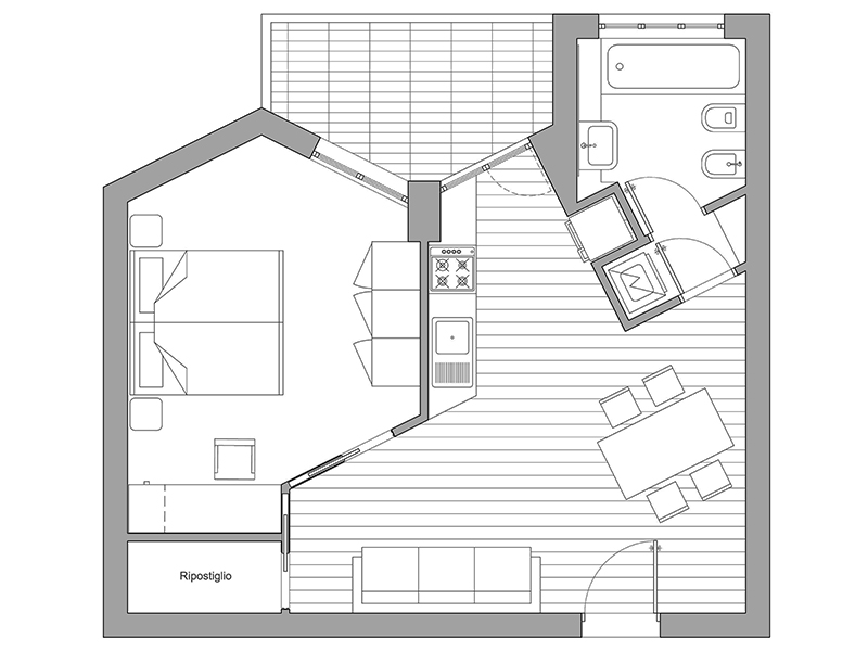 Bilocale dwg 05 anteprima dwg Archweb