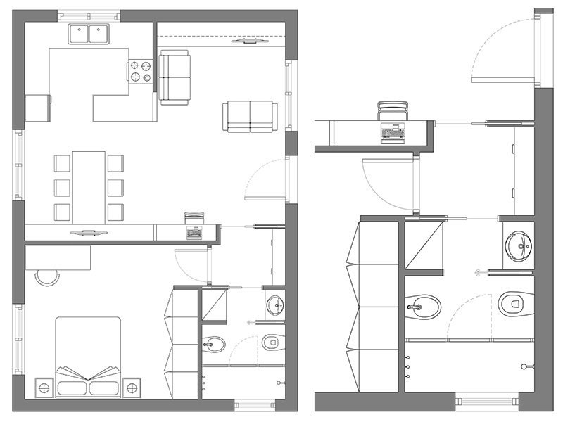 Bilocale dwg 03 anteprima dwg Archweb