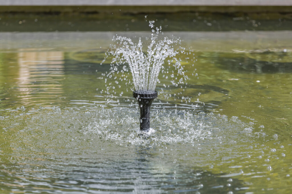 Ugelli per getti d'acqua in fontana urbana