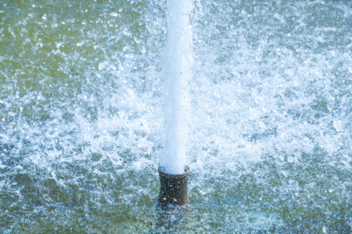Ugelli per getti d'acqua in fontana urbana