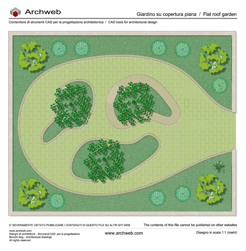 Giardino su copertura 01 dwg