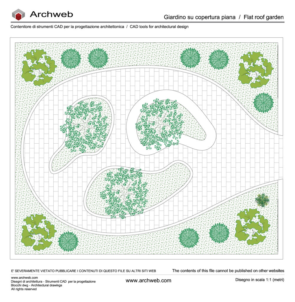 Giardino su copertura 01 dwg