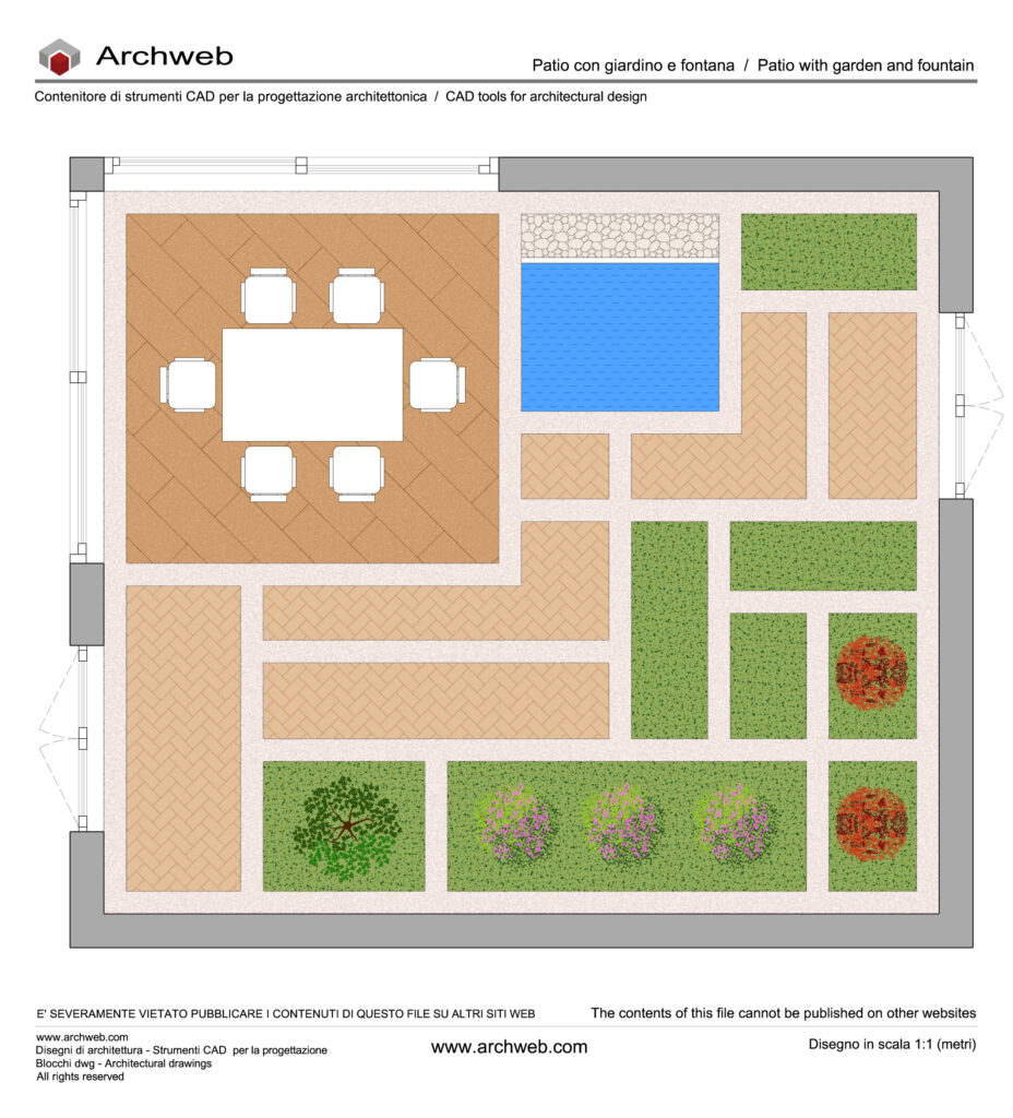Patio dwg 11 cad Archweb