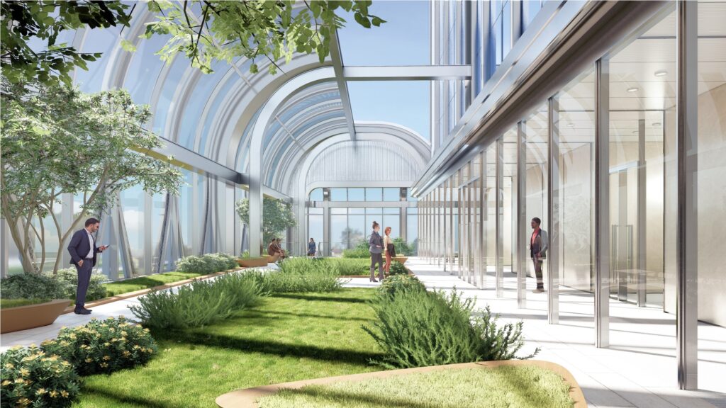 Torre Yuekai Asset Management a Guangzhou (Cina) progettata dallo studio di architettura e design Aedas: Sky Courtyard