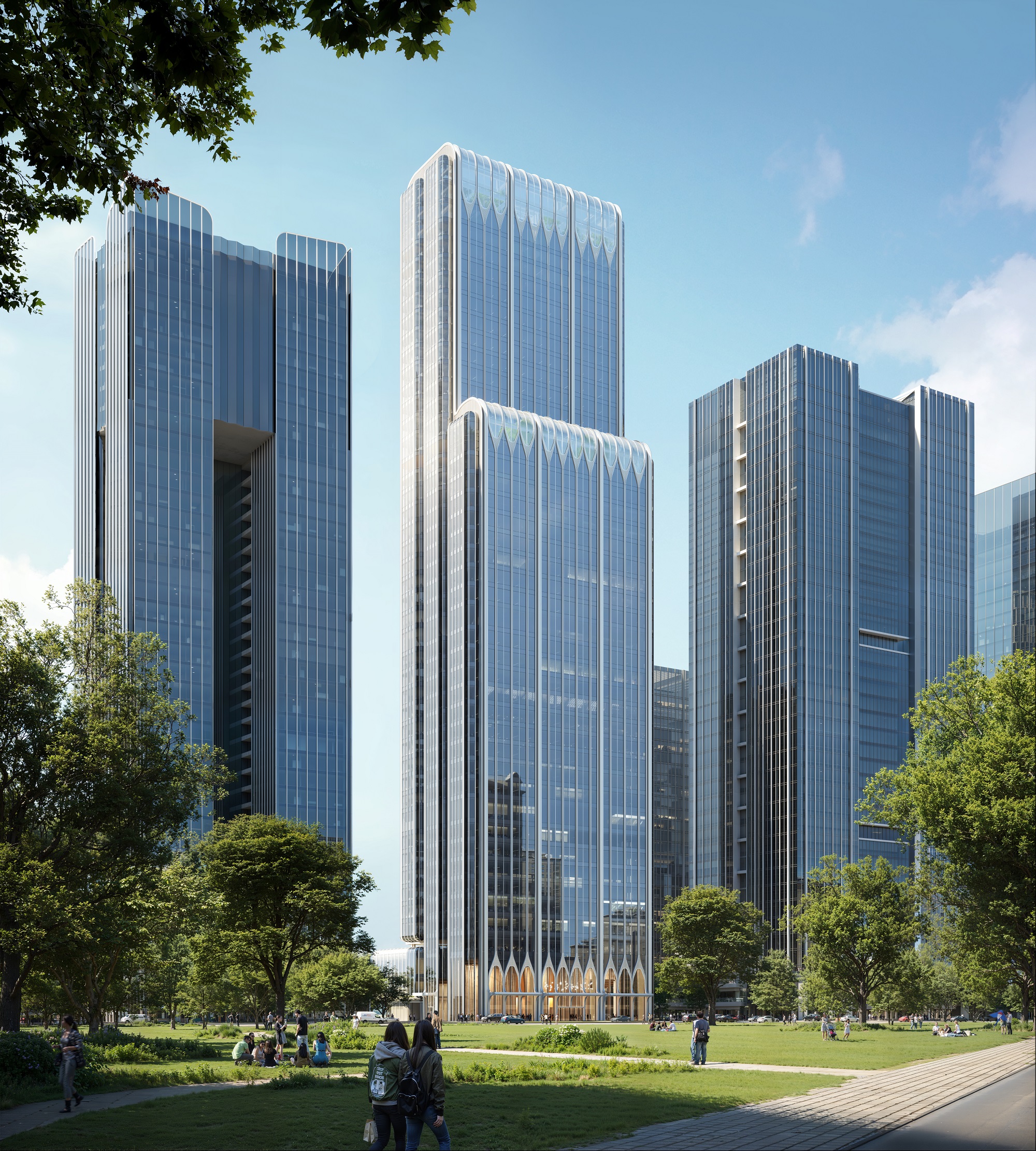 Torre Yuekai Asset Management a Guangzhou (Cina) progettata dallo studio di architettura e design Aedas