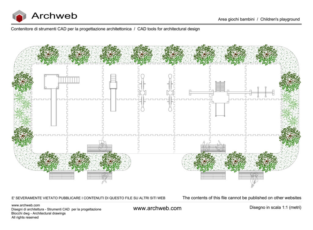 Area giochi bambini 01 dwg Archweb