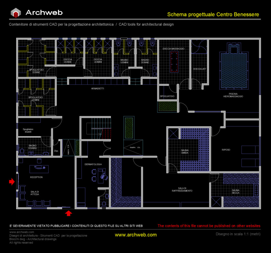 Centro benessere 12 cad Archweb