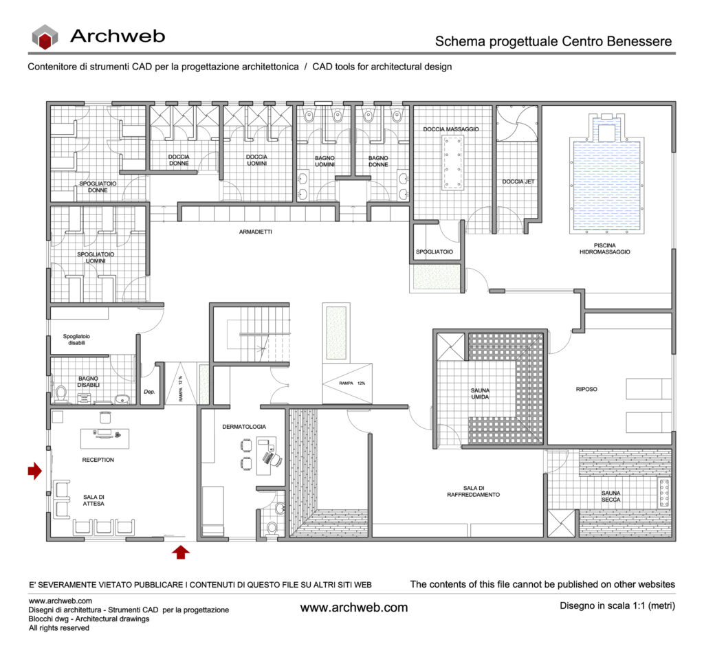 Centro benessere 12 dwg Archweb