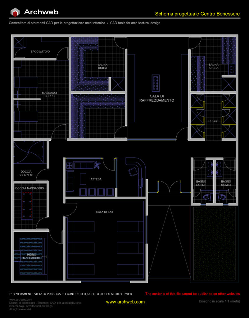 Centro benessere 13 cad Archweb